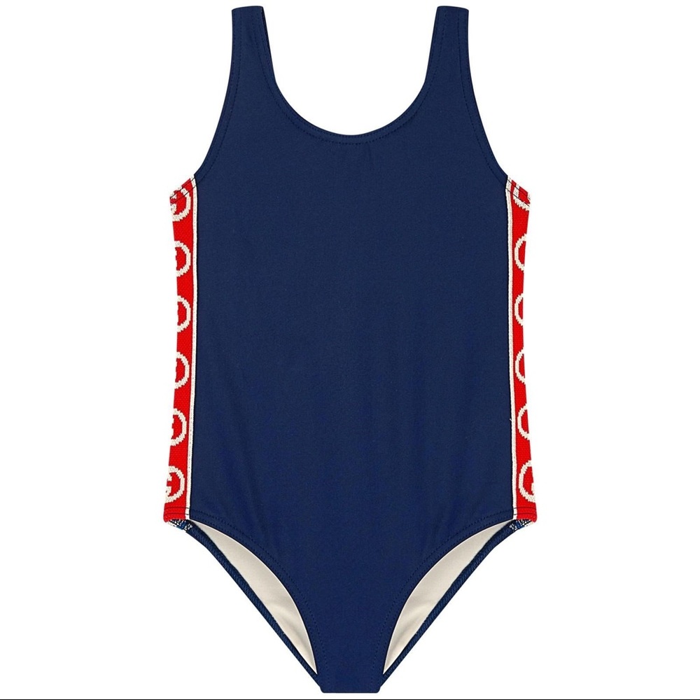 GUCCI • Girls Logo one-piece swimsuit GG • Girls Size 12